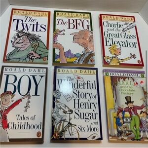 Roald Dahl paperback books lot of six children’s books